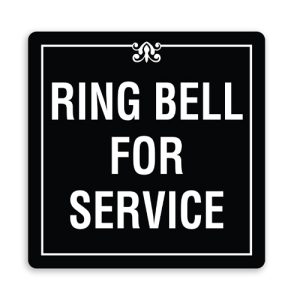 Ring Bell for Service with Border and Design