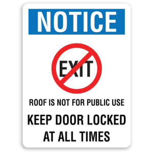 Keep Door Closed Signs