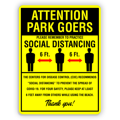 REMEMBER TO PRACTICE SOCIAL DISTANCING - American Sign Company