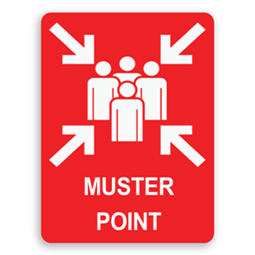 Muster Point Number One Sign, SKU: K2-4347-1