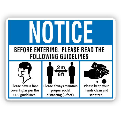 NOTICE PLEASE READ FOLLOWING GUIDELINES - American Sign Company