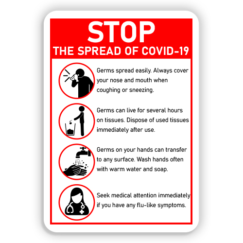 STOP THE SPREAD OF COVID-19 - American Sign Company