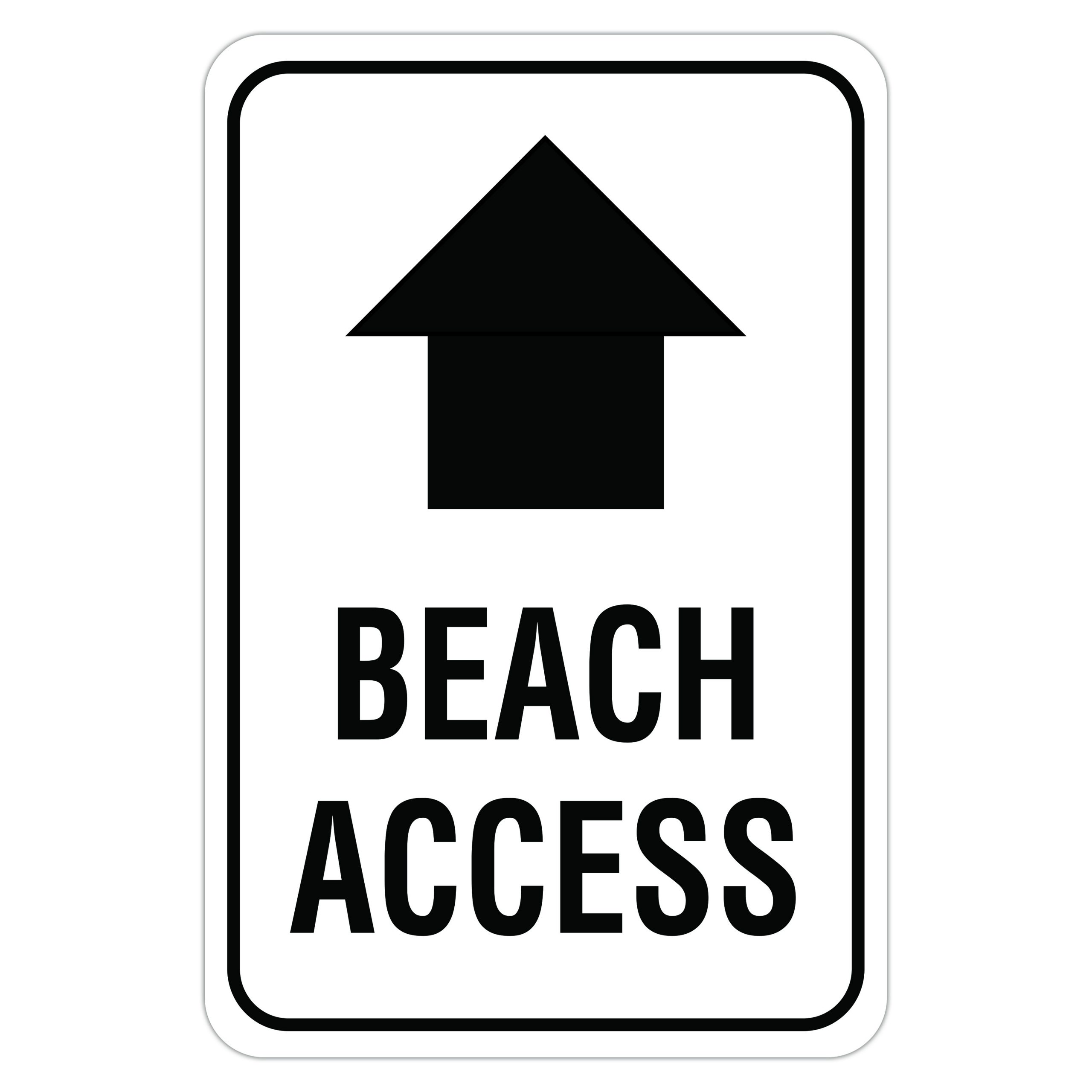 BEACH ACCESS STRAIGHT ARROW American Sign Company
