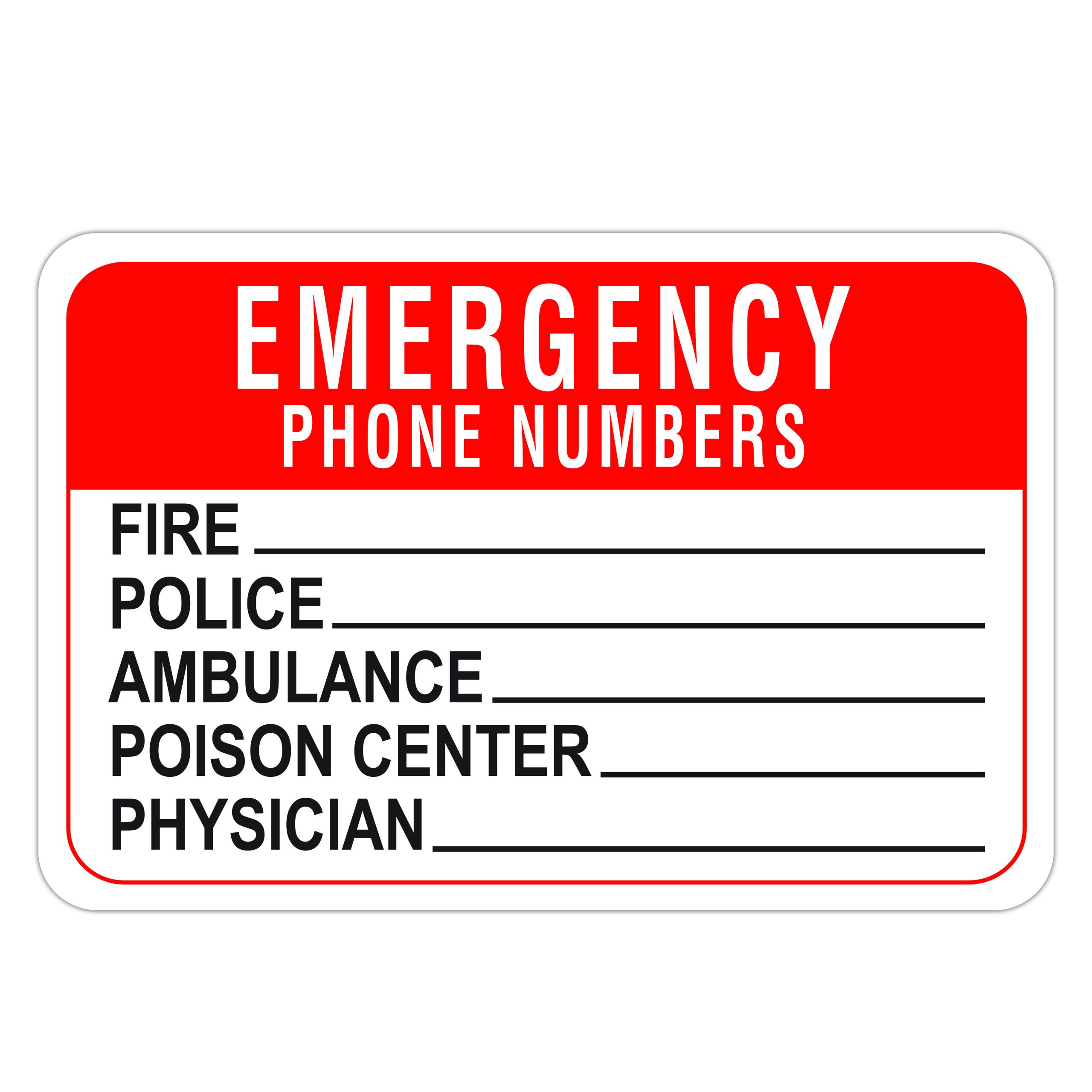 Emergency Phone Numbers American Sign Company