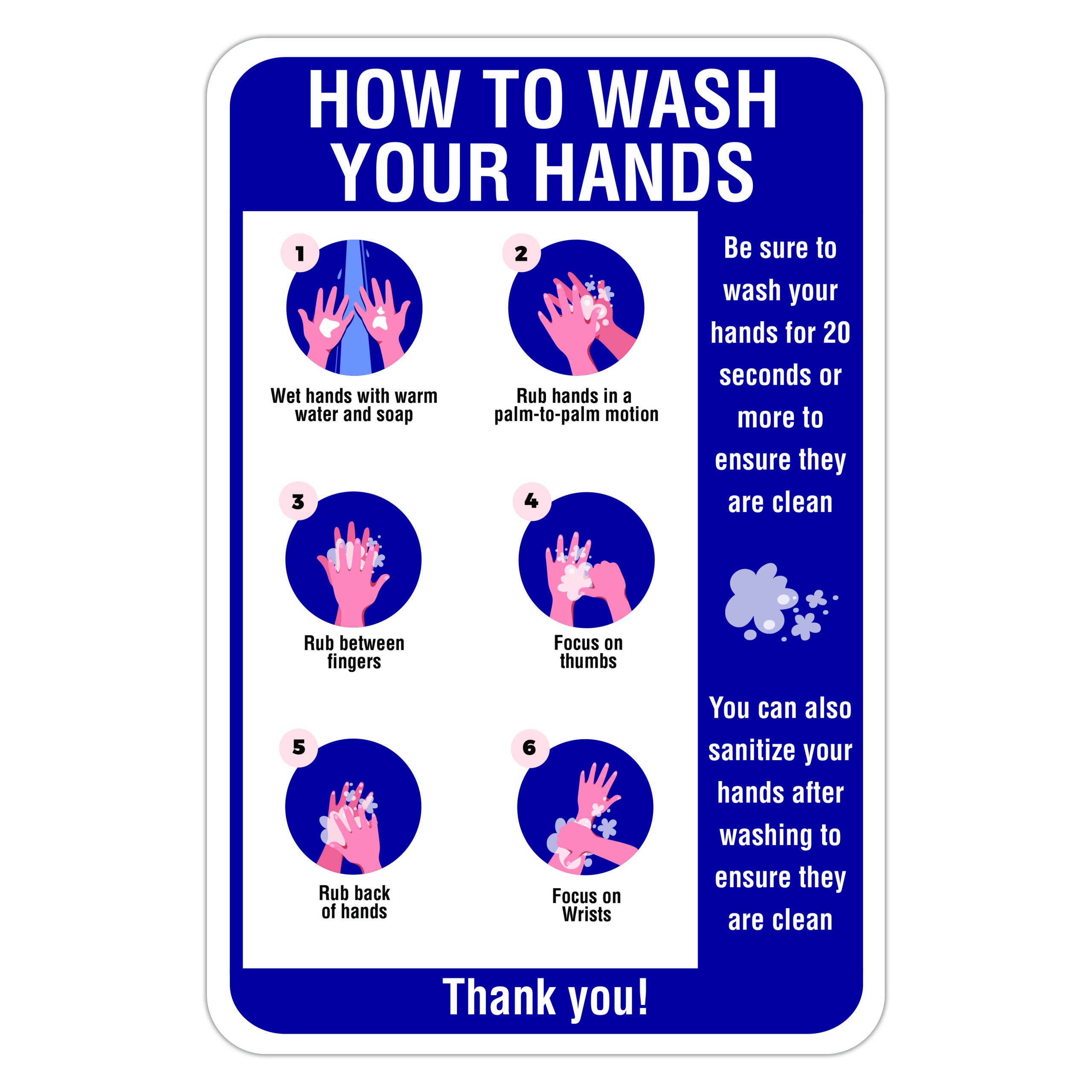 HOW TO WASH YOUR HANDS - American Sign Company