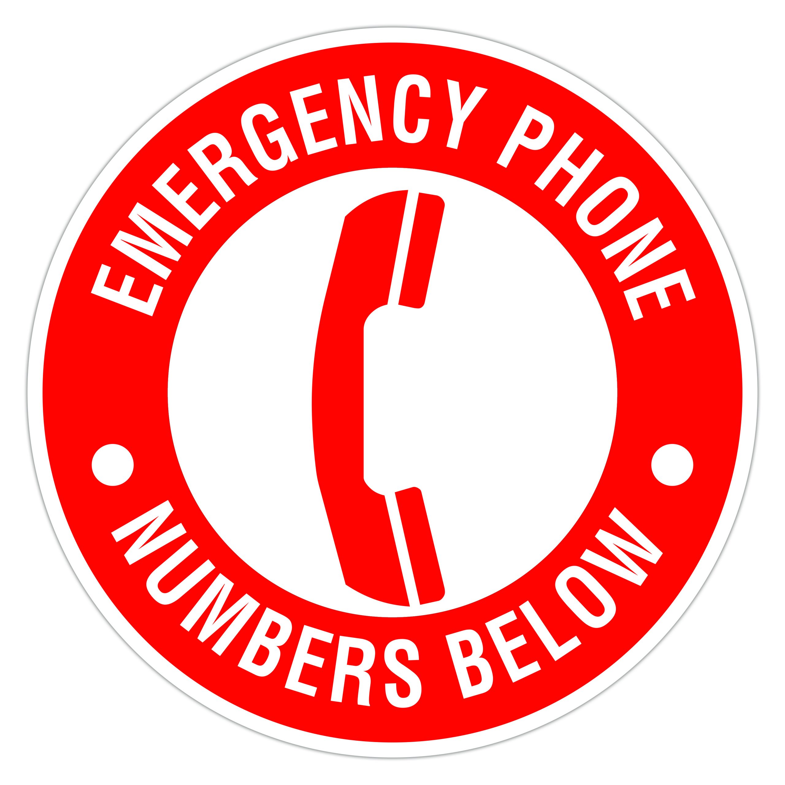 EMERGENCY PHONE NUMBERS BELOW American Sign Company