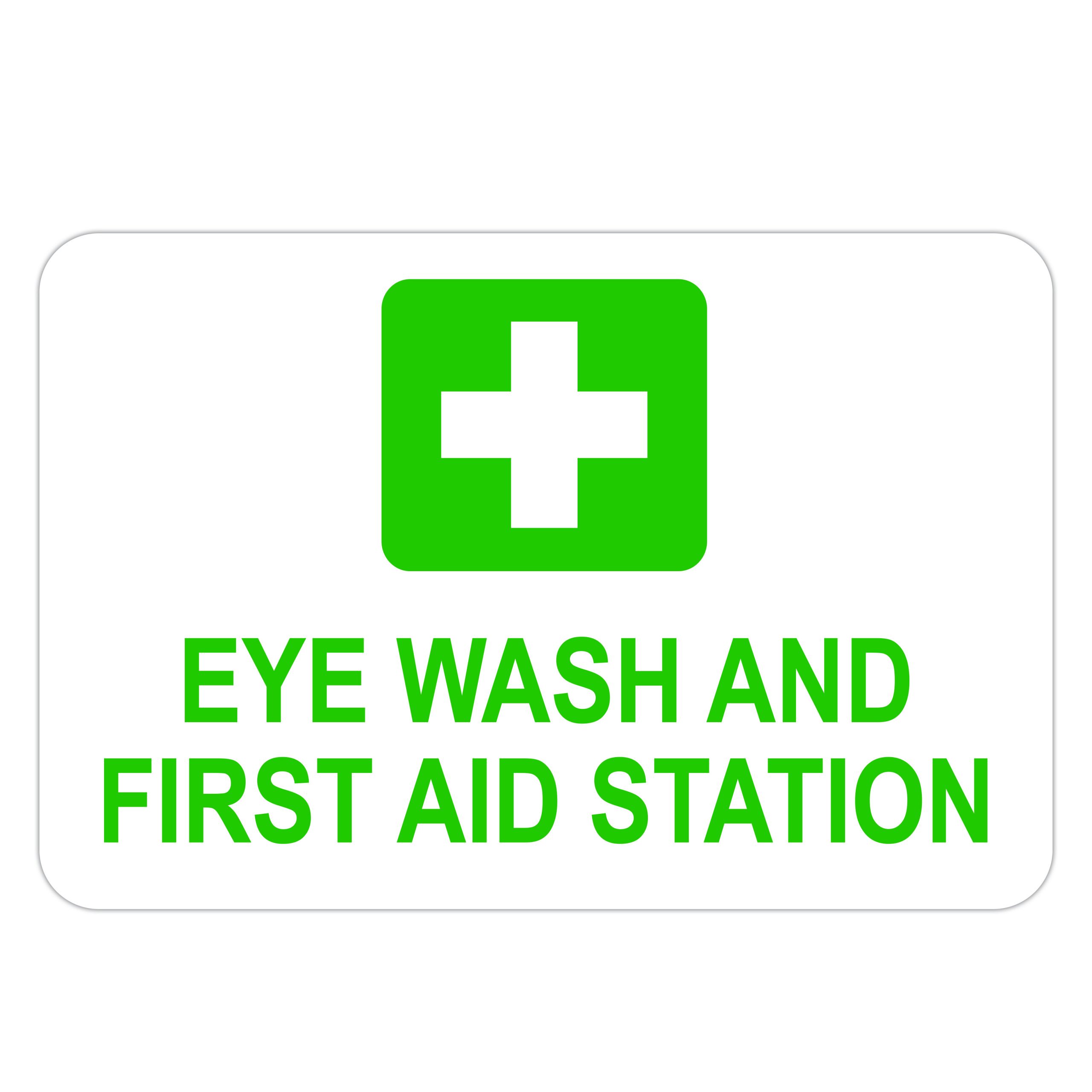 Eye Wash And First Aid Station American Sign Company 0719