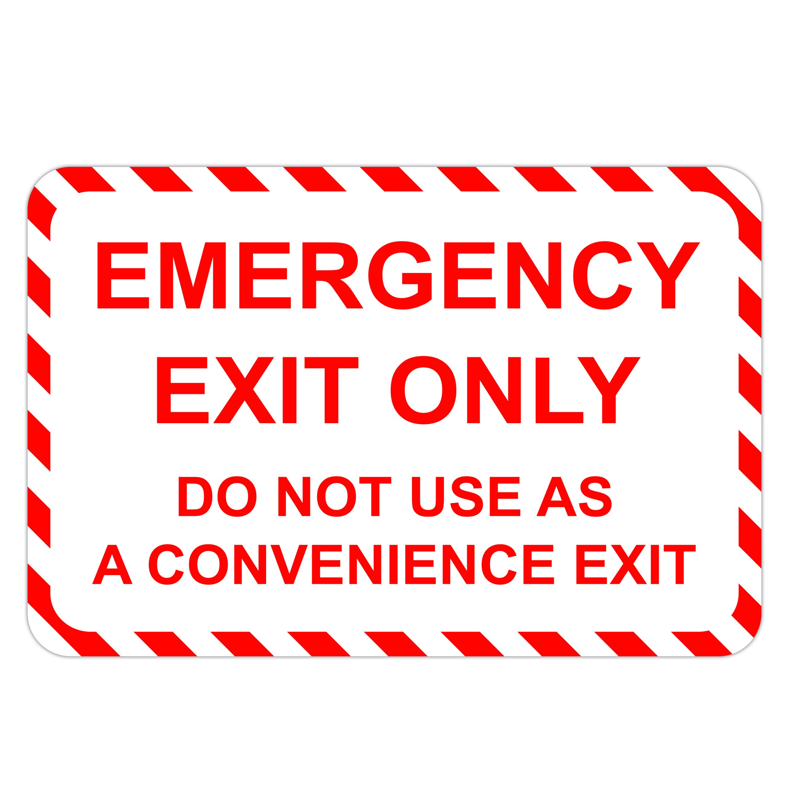 Emergency Exit Only American Sign Company