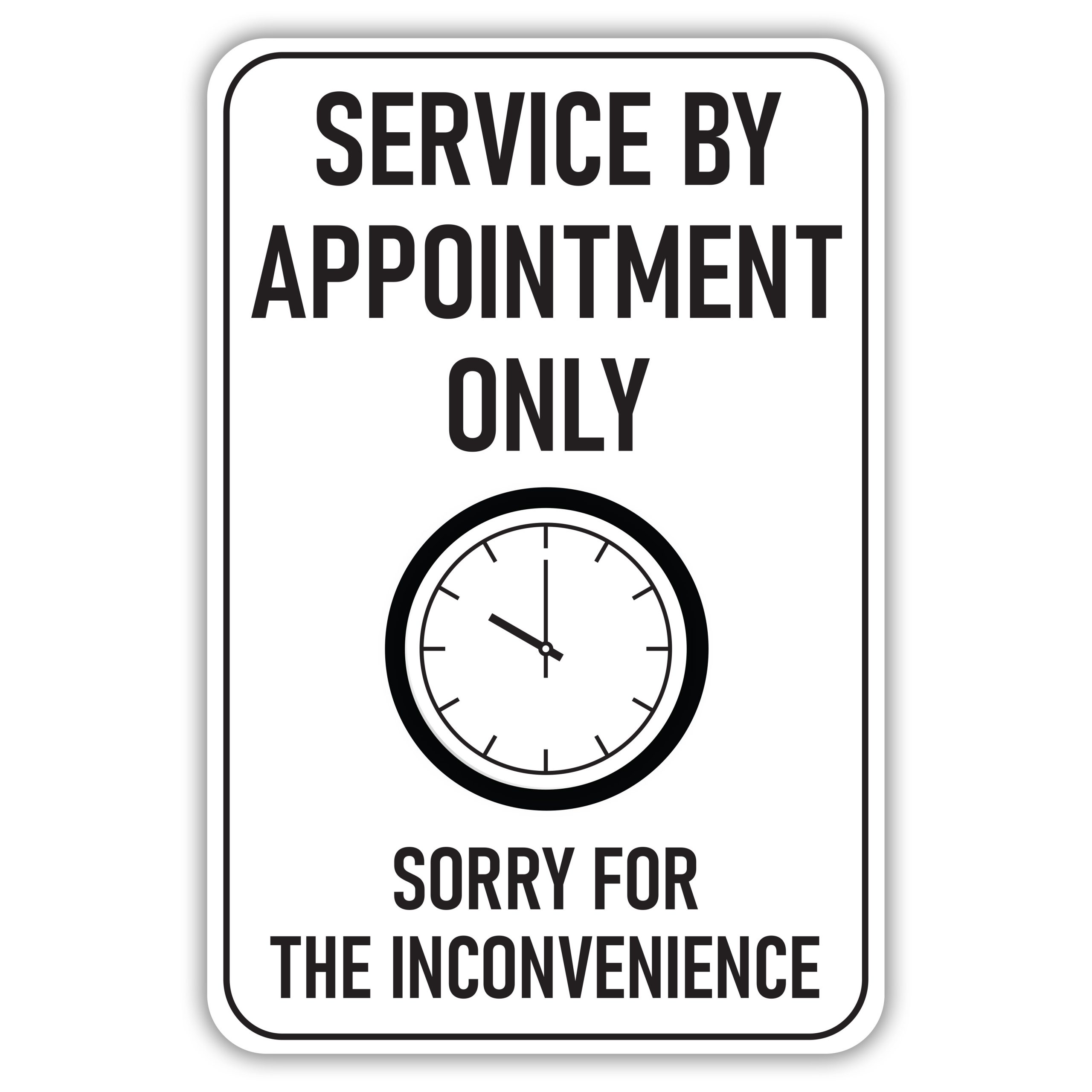 By Appointment Only Sign Printable Free