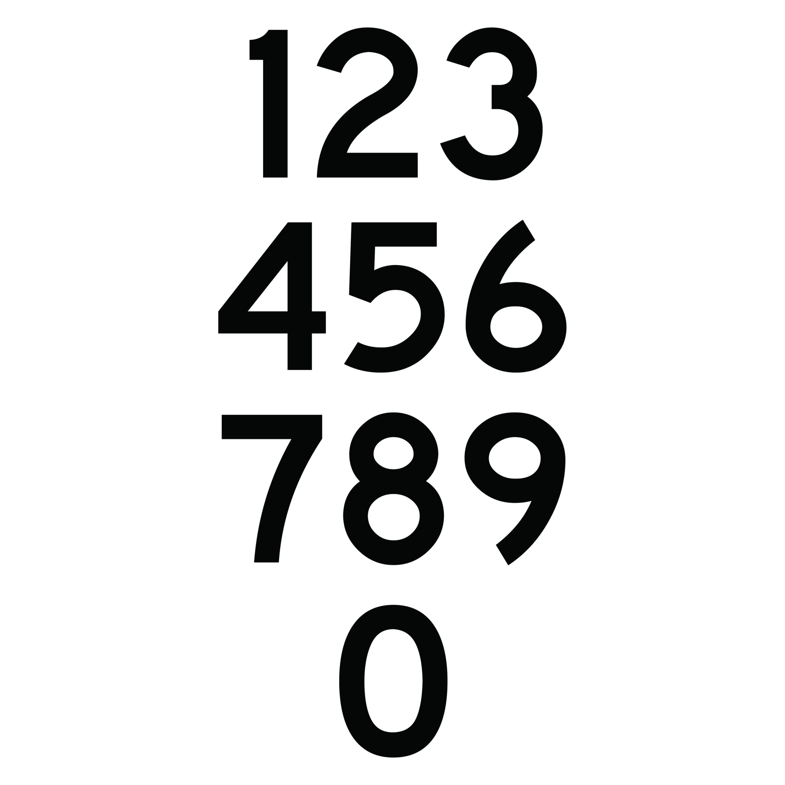 INDIVIDUAL NUMBER SIGN - American Sign Company