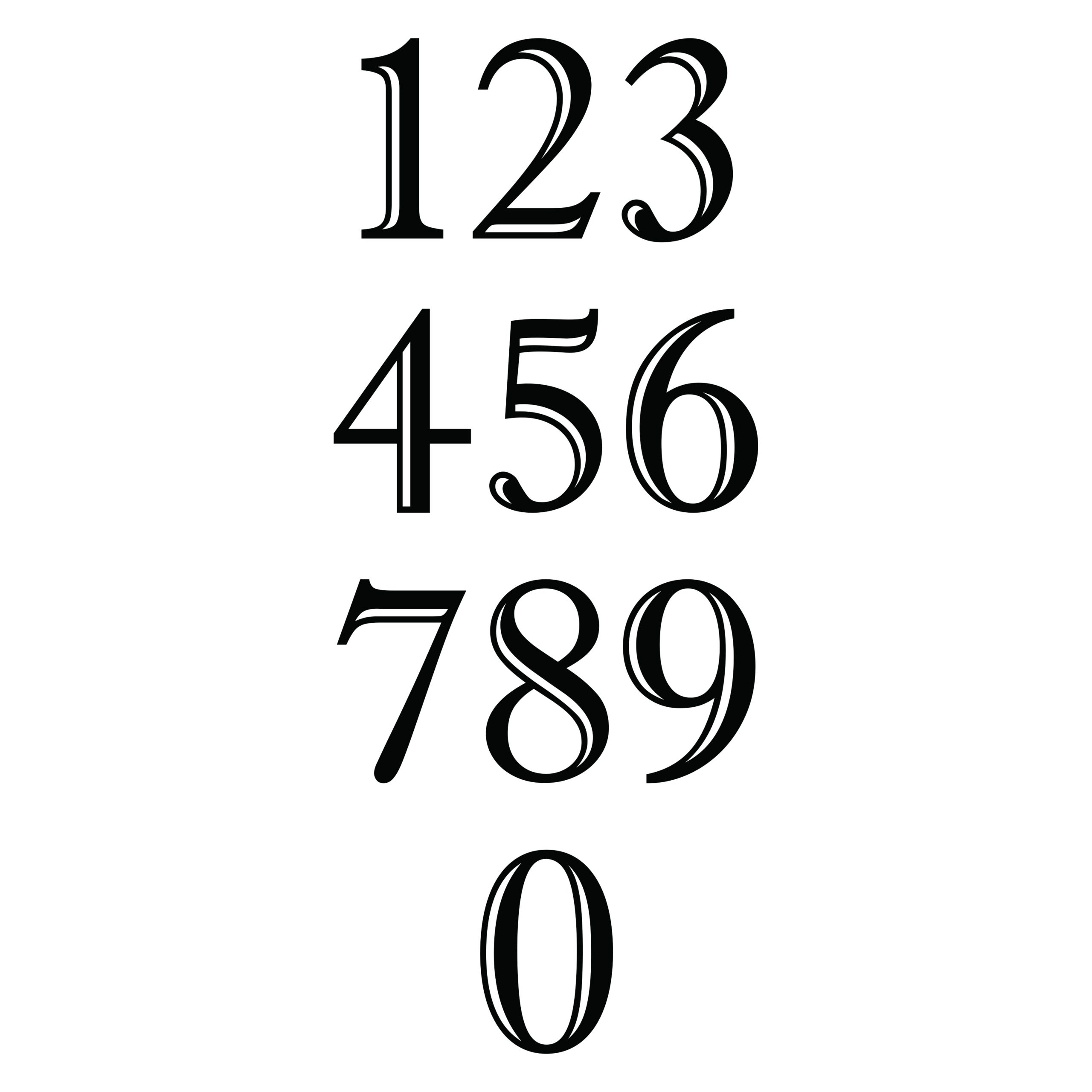 INDIVIDUAL NUMBER SIGN - American Sign Company