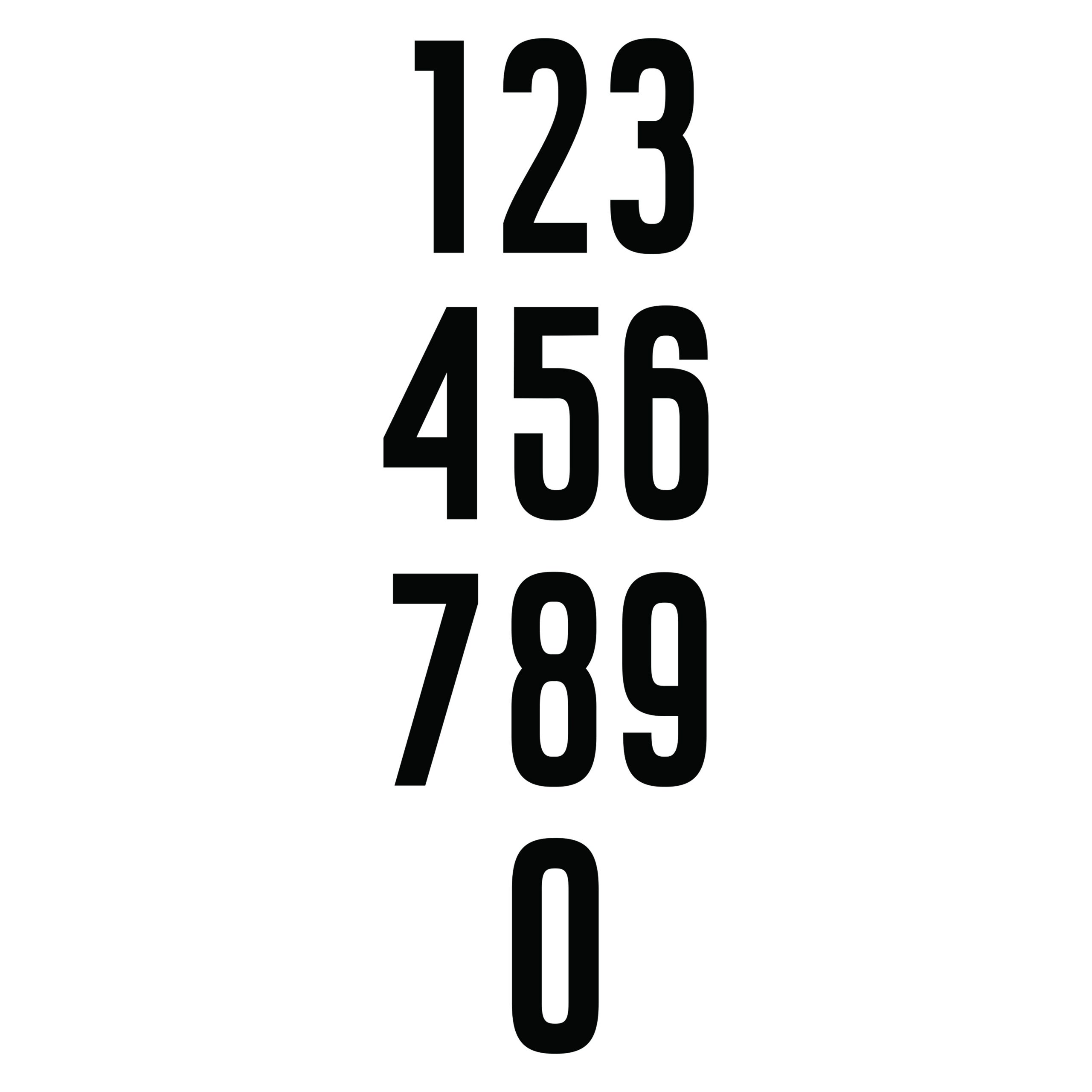 INDIVIDUAL NUMBER SIGN - American Sign Company