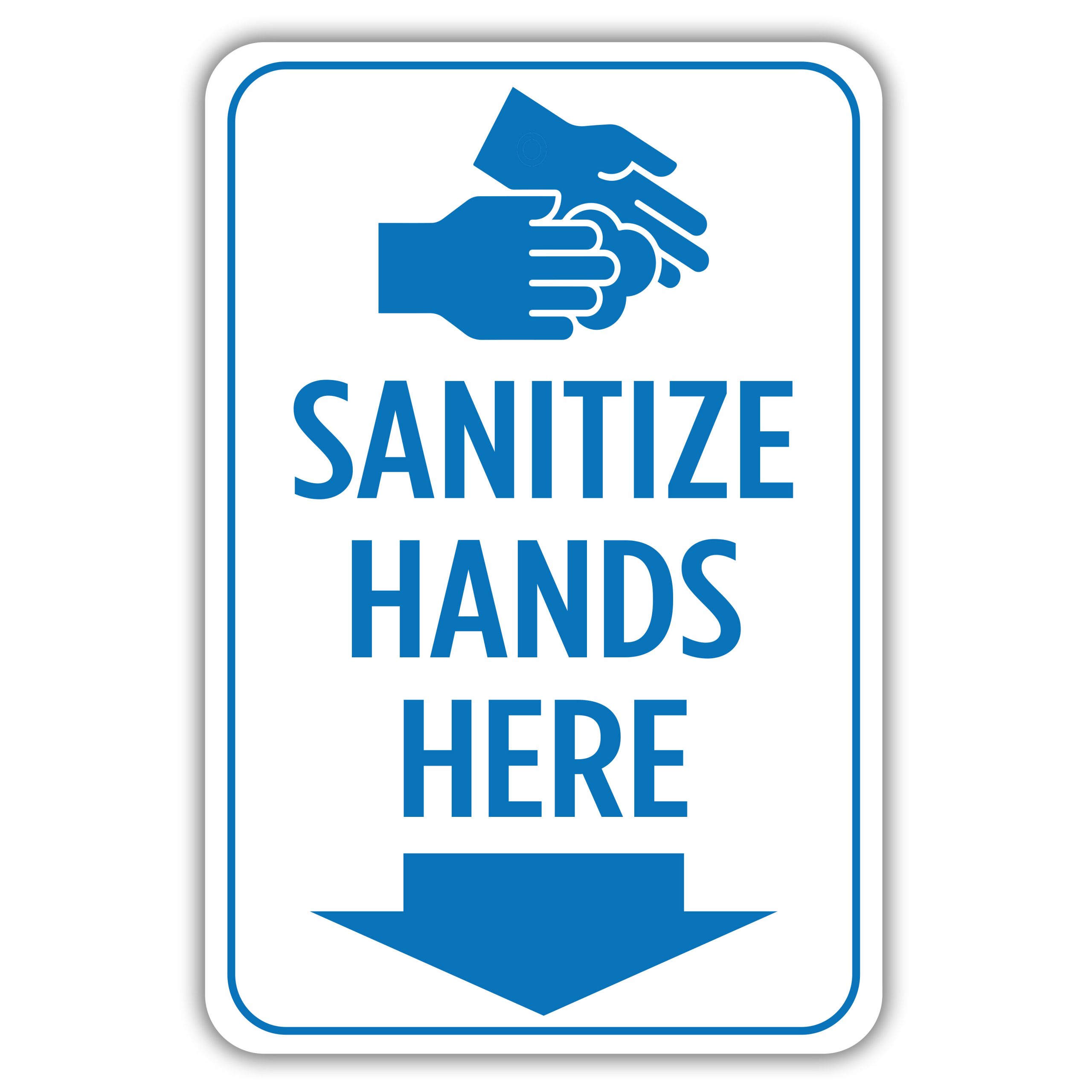 SANTIZE HAND HERE - American Sign Company