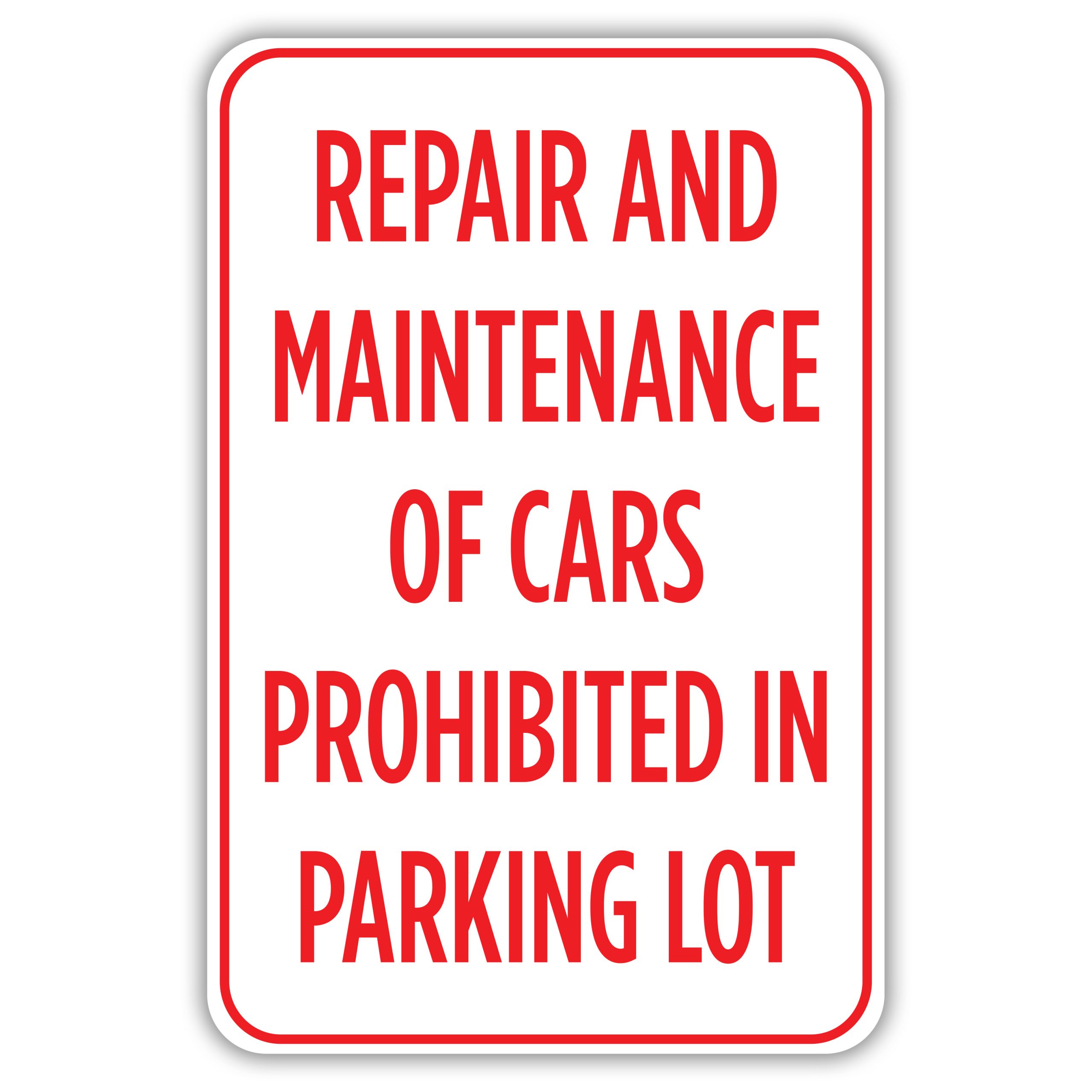 MAINTENANCE OF CARS PROHIBITED American Sign Company