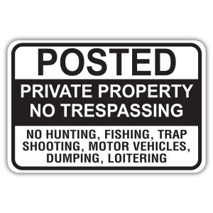 No Hunting Signs - American Sign Company