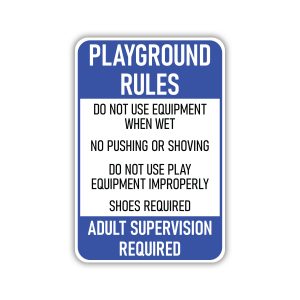 playground signage
