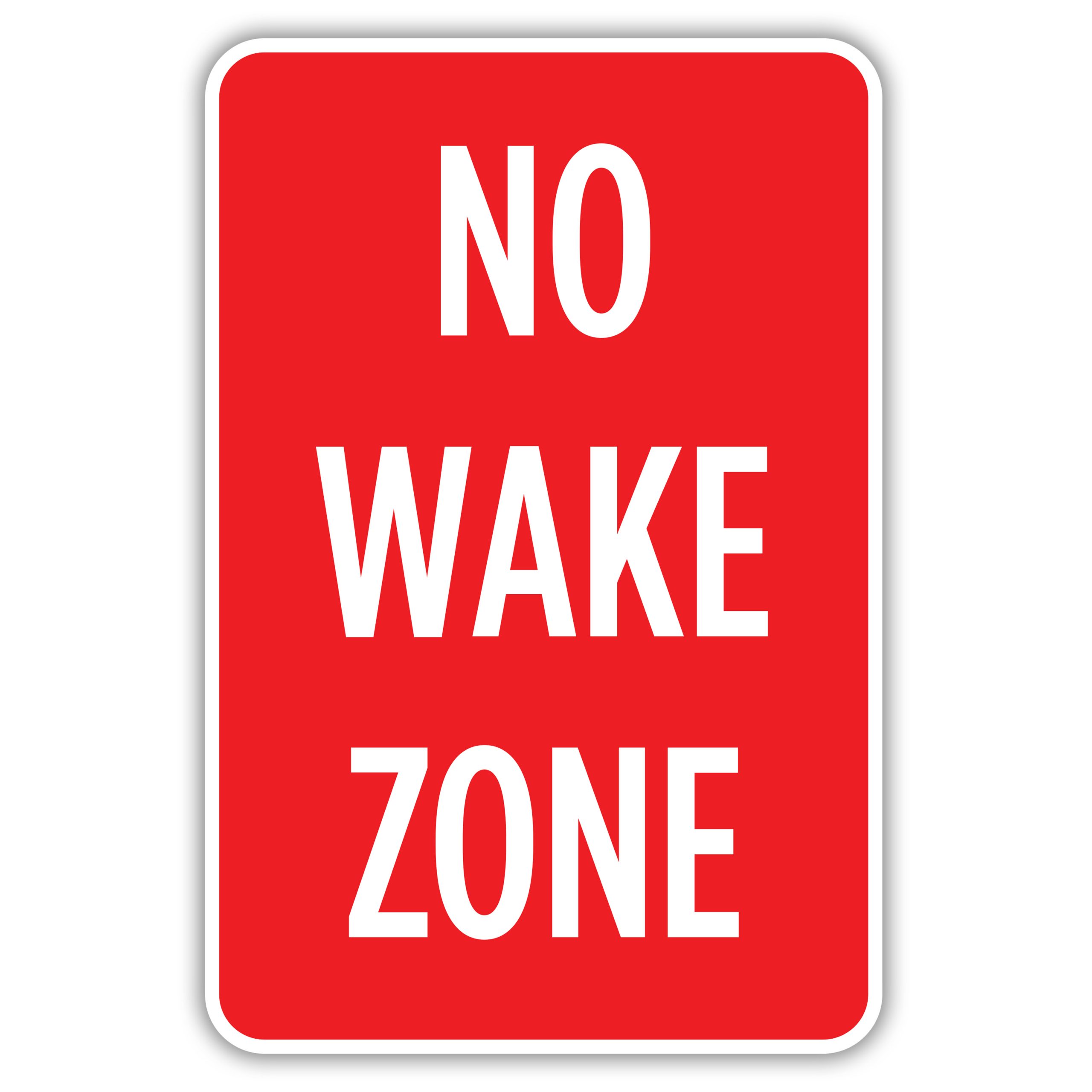 NO WAKE ZONE - American Sign Company