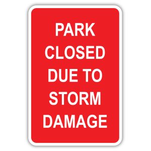 PARK CLOSES AT DUSK - American Sign Company