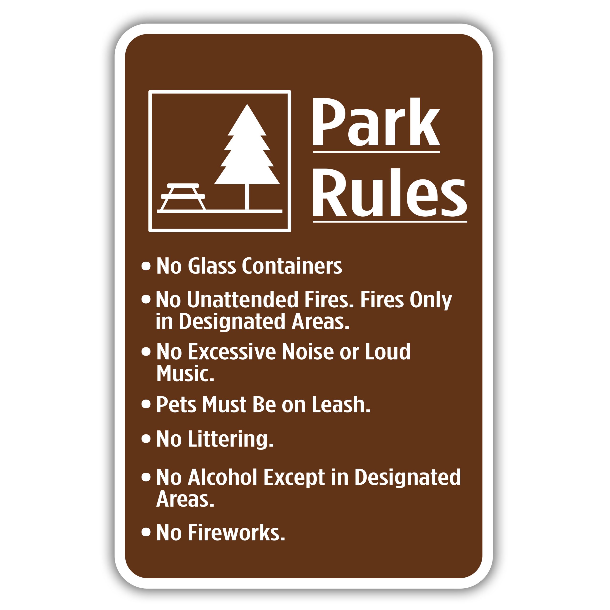 PARK RULES American Sign Company