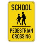 Pedestrian Crossing Sign - - TreeTop Products