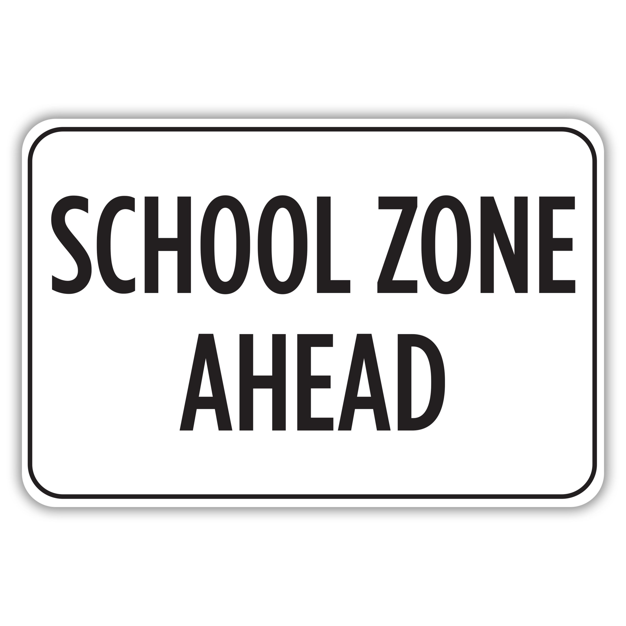 SCHOOL ZONE AHEAD - American Sign Company