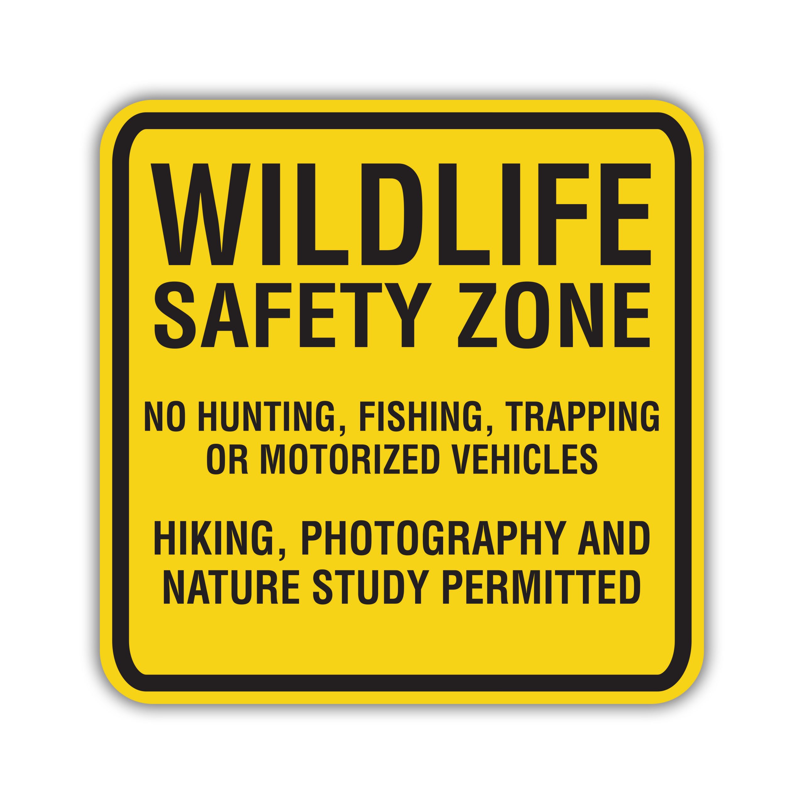 WILDLIFE SAFETY ZONE American Sign Company