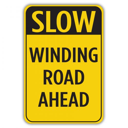 slow ロードサイン SLOW Road Ahead Sign, SKU: K-9953