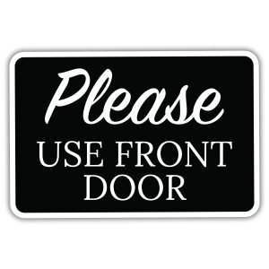 Front Door Left Arrow - American Sign Company