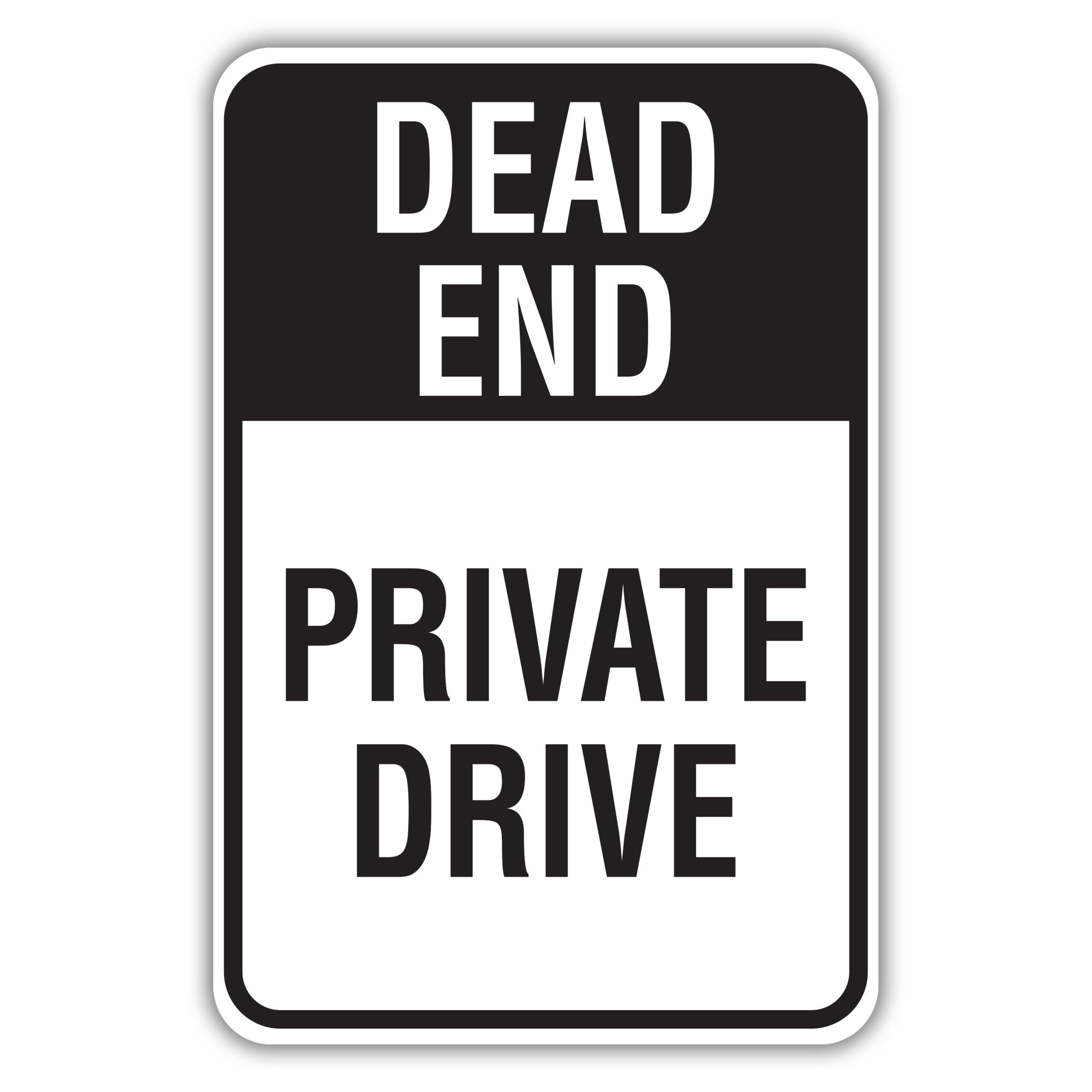 Square Dead End Sign - Custom Signs