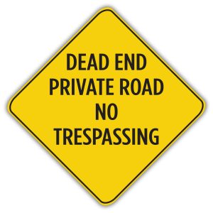 Square Dead End Sign - Custom Signs