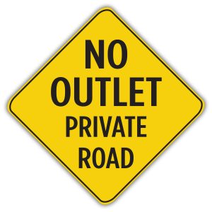 Square Dead End Sign - Custom Signs