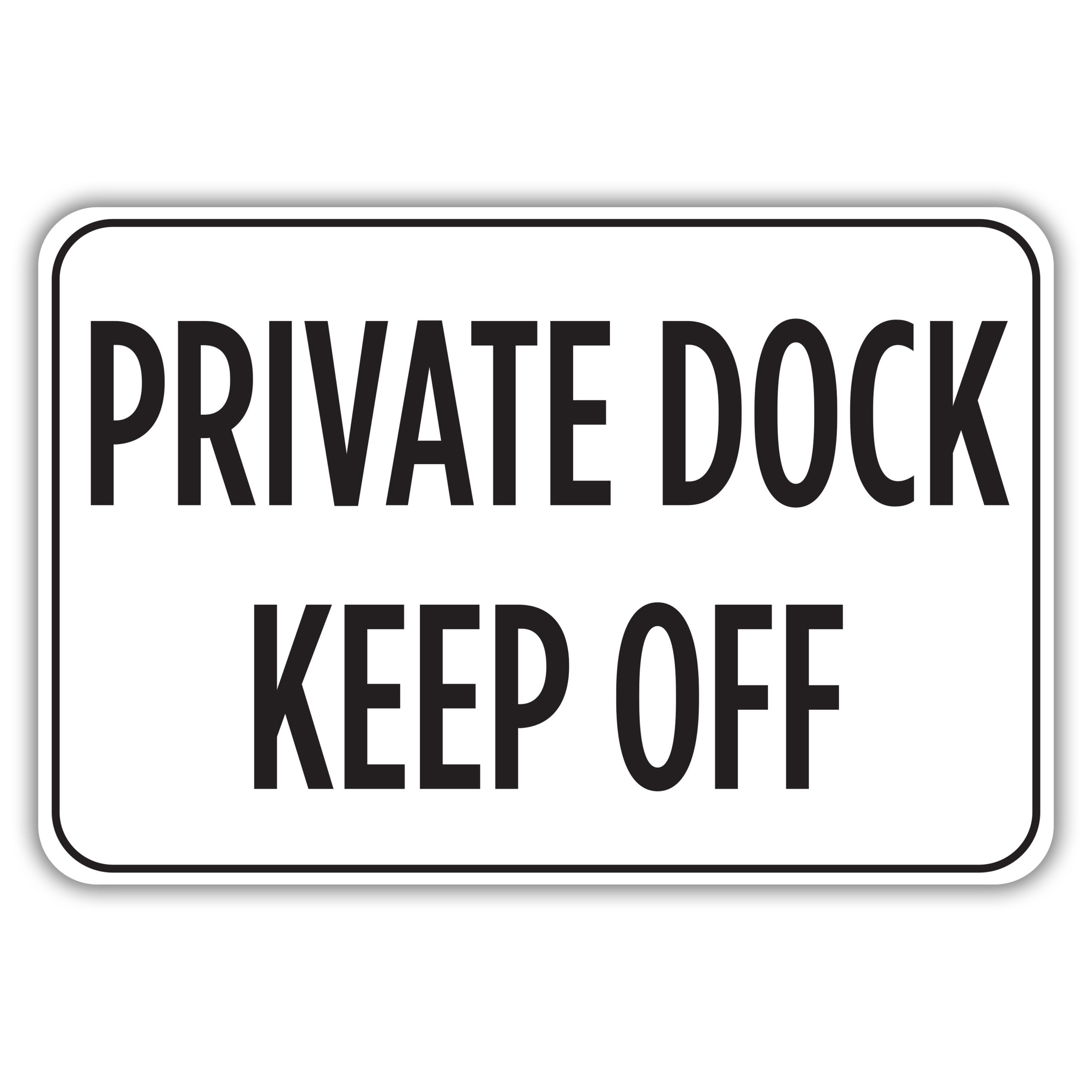  No Fishing From Dock Sign. 12x18 Metal. Boat Docks