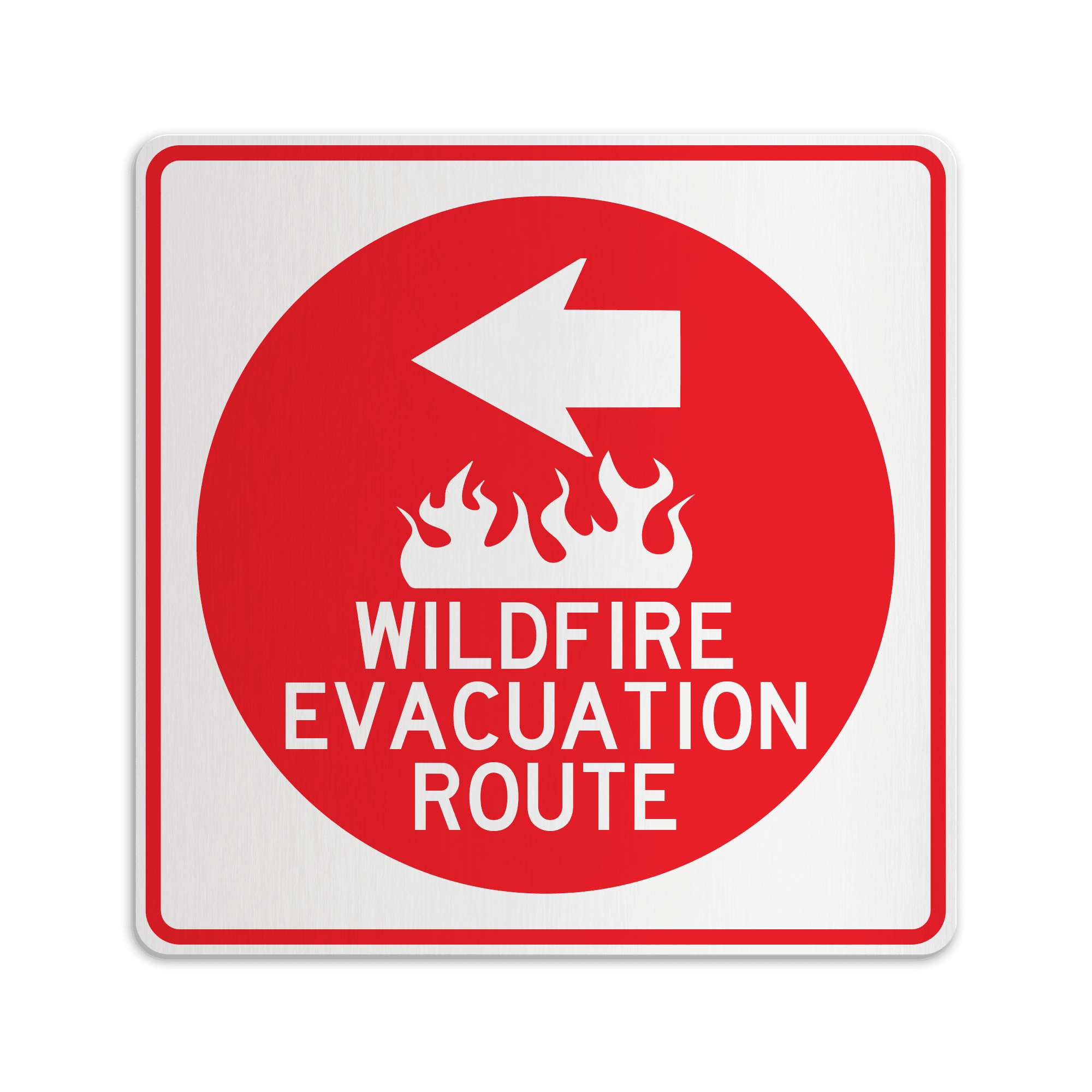 WILDFIRE EVACUATION ROUTE LEFT ARROW - American Sign Company