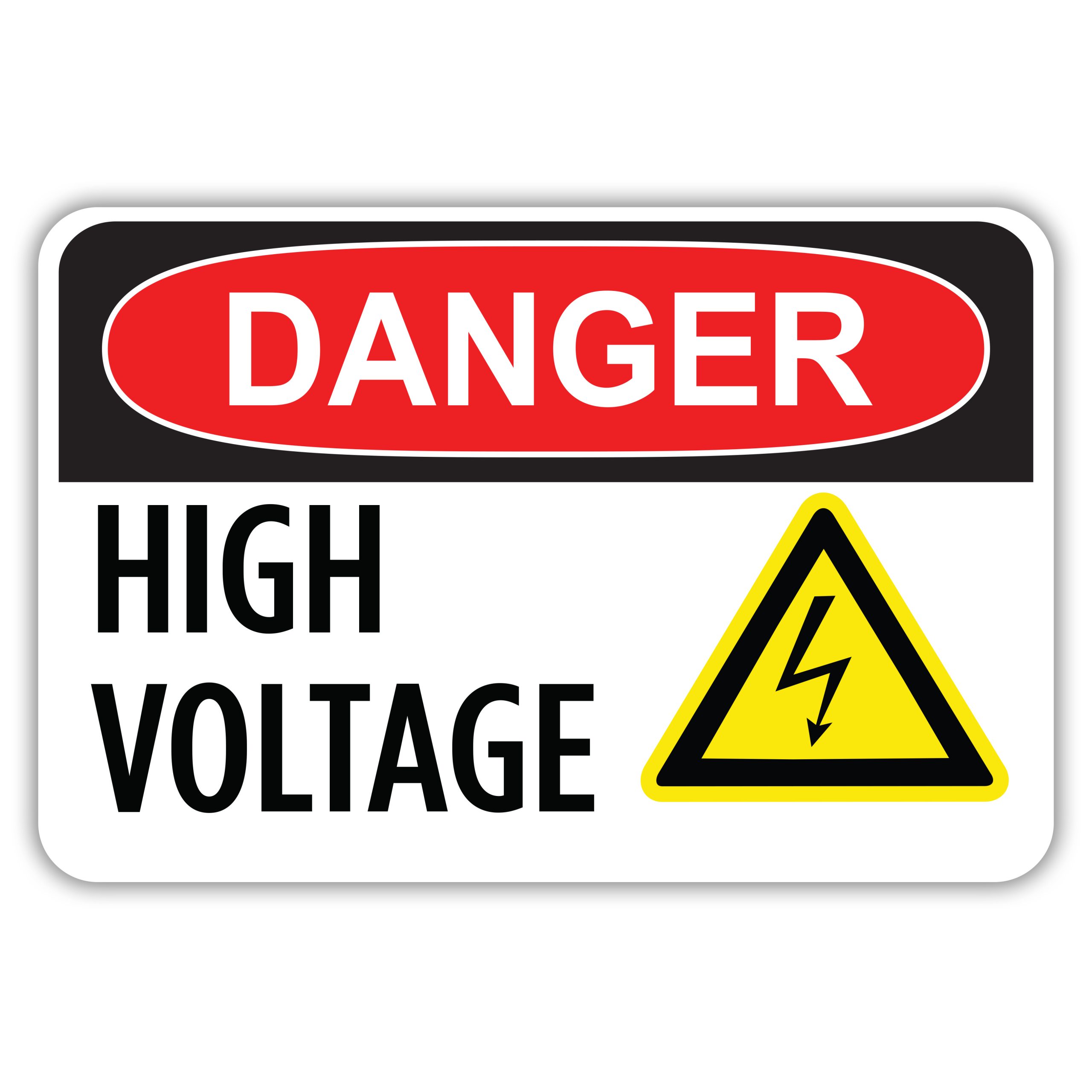 DANGER HIGH VOLTAGE - American Sign Company