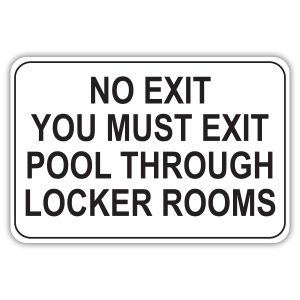 no lockers sign