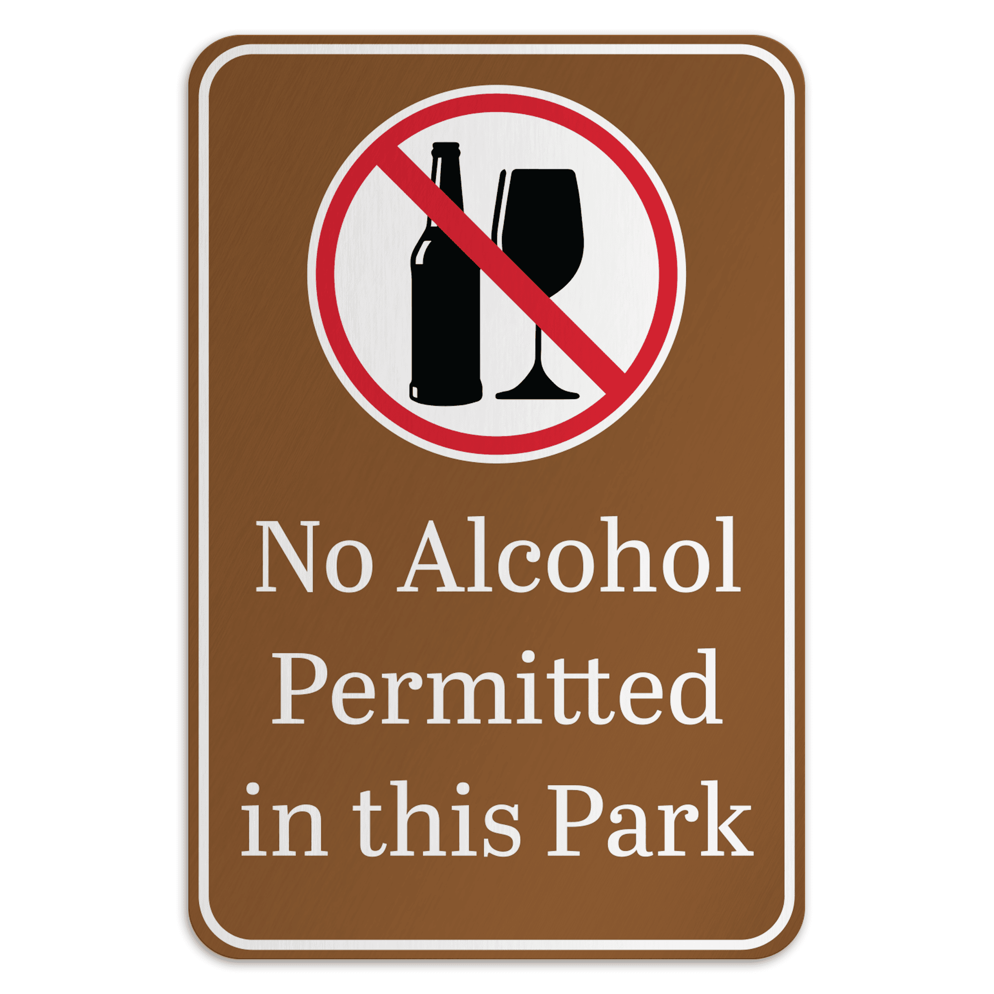 No Alcohol Permitted In This Park - American Sign Company