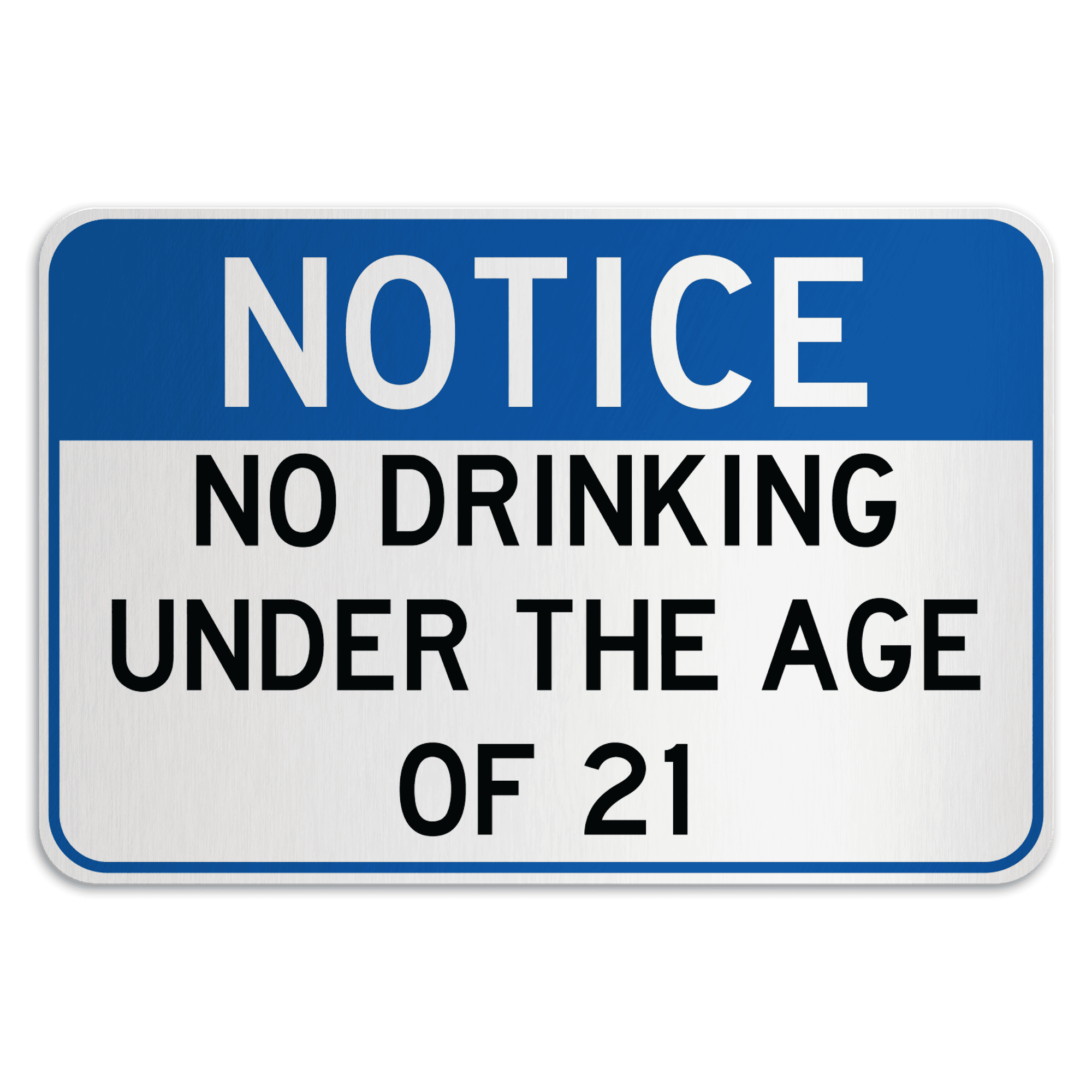 no underage drinking sign